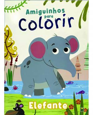 Amiguinhos para colorir - elefante      