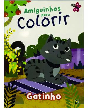 Amiguinhos para colorir - Gatinho      