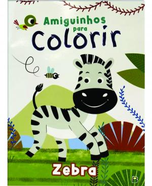 Amiguinhos para colorir - Zebra      