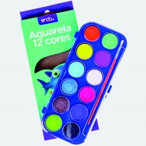 Aquarela 12 cores - Onda      