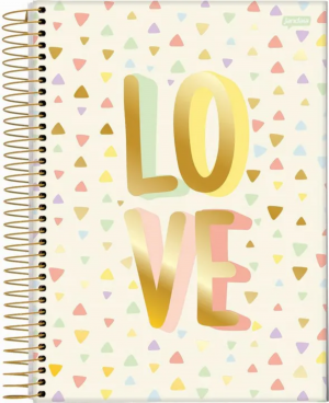 Caderno 10 Matérias Love - Jandaia      