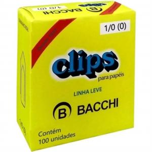 Clips 1/0 linha leve  100 unidades - BACCHI      