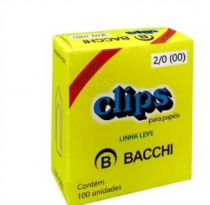 Clips 2/0 linha leve  100 unidades - BACCHI      