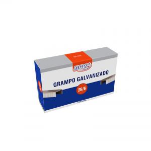 Grampo Galvanizado 26/6 Para Grampeador 5.000 Unidades  - BRW      