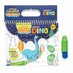 LIVRO DE COLORIR COM ÁGUA DINO - OPPBAG C/ 1      