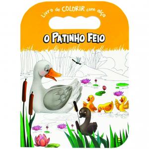 Livro de colorir com alça - O patinho feio      