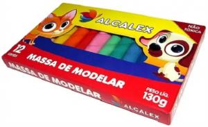 Massinha de modelar c/12 - Alcalex      