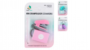 Mini grampeador c/chaveiro de metal HE63728      