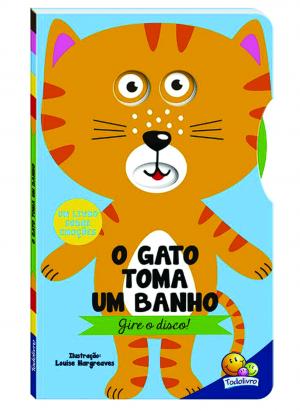 O gato toma um banho      